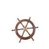 Image 2 : Vintage wooden ship's wheel 31" dia