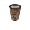 Image 1 : Vintage Hippo Oil tin, great graphics, full, 1 quart