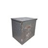 Image 2 : Vintage front porch milk bottle delivery metal box New Hampshire USA 11"x8"x8"
