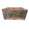 Image 2 : Vintage wood Coca Cola crate with 8 vintage cans full
