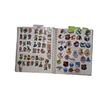 Image 1 : Photo album with over 100 1980s puff decals, advertising stickers