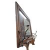 Image 2 : Beautifully adorned vintage hallway mirror 30"x25"