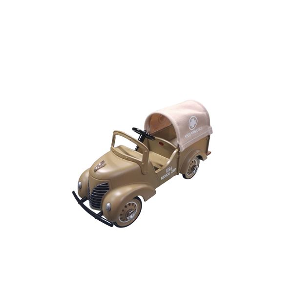 Hallmark mini pedal car 1941 Garton field ambulance, box is 10"