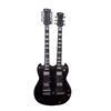 Image 2 : Mini Gibson SG double neck guitar with case, 12" overall