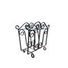 Image 2 : Vintage wrought iron magazine rack 16"x16"x7"