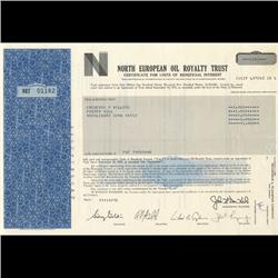 1980s North European Oil Stock Certificate Scarce (COI-3422)