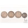 Image 1 : Three vintage Canadian quarters including 1910, 1912 and 1919 plus a 1918 Canadian dime