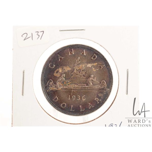 1936 Canadian silver dollar