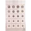 Image 1 : Sheet containing Canadian coins including dollar, fifty cent, quarter, dime and nickels for the year