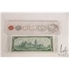 Image 5 : 1967 uncirculated Canadian coin set and $1 bill