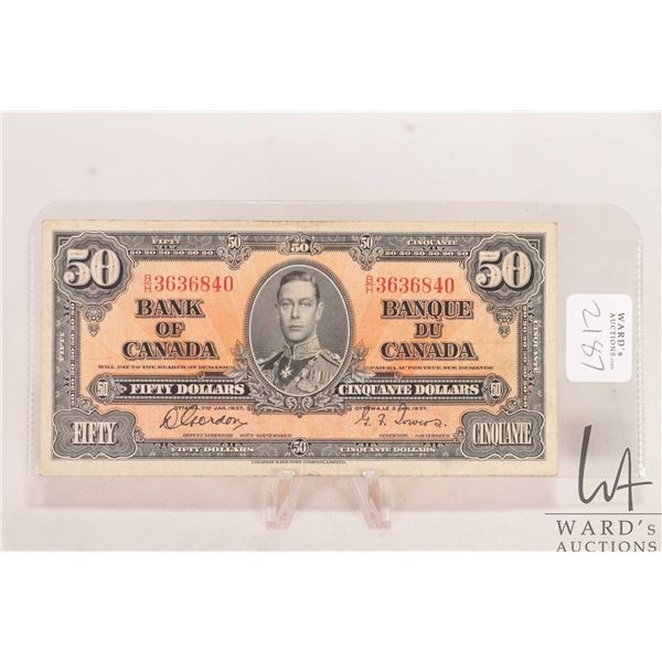 1937 Bank of Canada $50 bank note