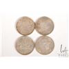 Image 1 : Four Canadian silver dollars including 1962, 1964, 1964 and 1967