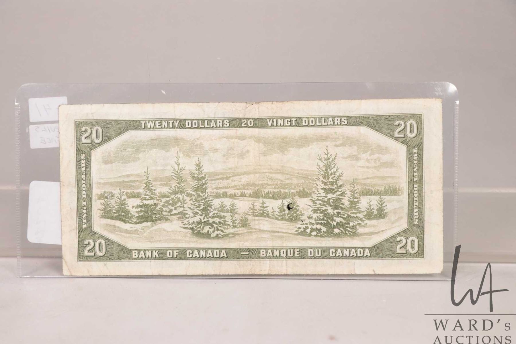 1954 Bank of Canada devil's face $20 bill