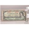 Image 2 : Two Canadian 1954 devils' face bank notes including one dollar and ten dollar