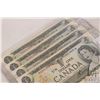Image 3 : Four 1973 Canadian $1 bills with consecutive serial numbers