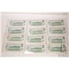 Image 2 : Twelve 1973 Canadian $1 bills
