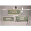 Image 2 : Three USA $1 bank notes including two blue seal 1957 and a green seal 2006