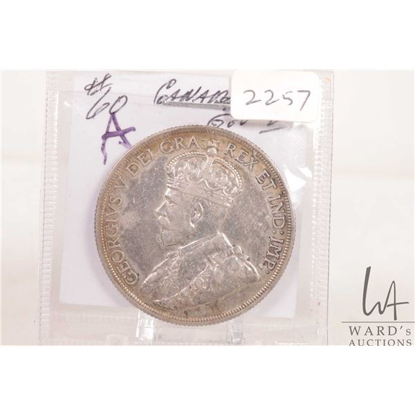 1936 Canadian silver dollar