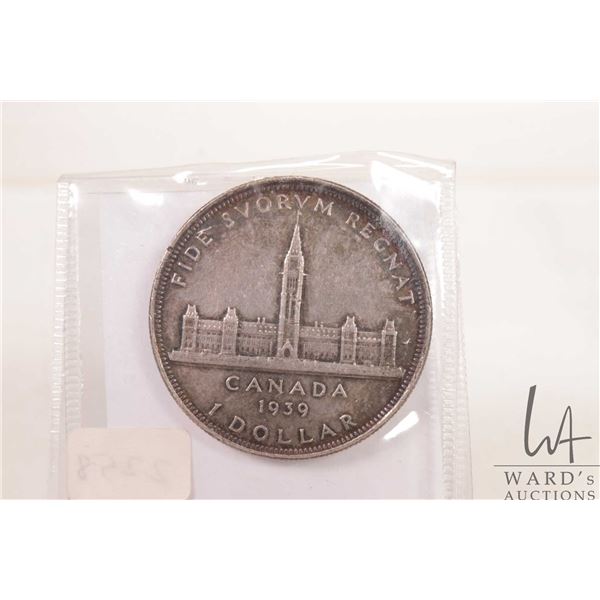 1939 Canadian silver dollar