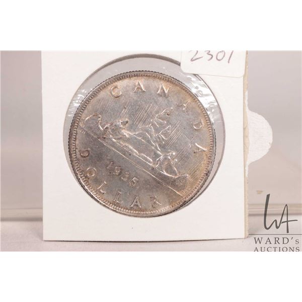 1935 Canadian silver dollar