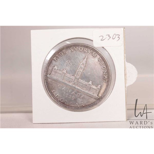 1939 Canadian silver dollar