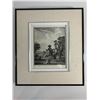 Image 1 : Framed Equestrian Engraving   Riders in Conversation   15"   17"
