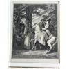 Image 2 : Framed Equestrian Engraving   Riders Passing a Village   15"   17"
