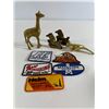 Image 4 : Lot of Brass Animals & Oilfield Company Patches