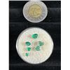 Image 2 : Collection of Six Natural Emerald Gemstones   Heart Cut