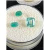 Image 3 : Trio of Natural Emerald Gemstones   Mixed Cuts