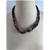 Image 4 : Natural Amethyst Chip Bead Necklace