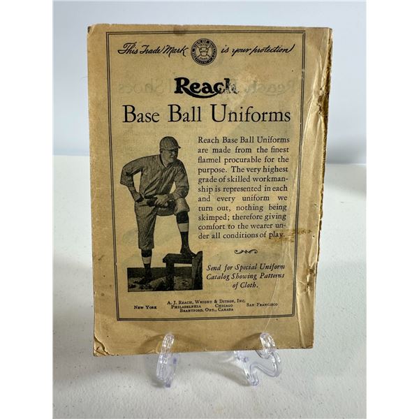 Reach Official Americal Laegue Base Ball Guide 1930s