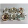 Image 1 : Six Assorted Vintage Teacup & Saucer Duos