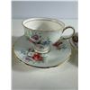 Image 4 : Six Assorted Vintage Teacup & Saucer Duos