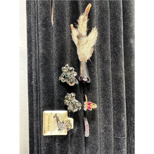 Collection of Vintage Brooches & Pins – Sterling Silver and Novelty Pieces