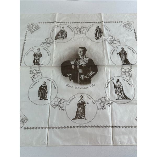 King Edward VIII Coronation Commemorative Linen