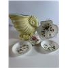 Image 1 : Large Beswick Cornucopia r with Small Trinket Dishes (5pc)