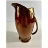 Image 2 : Copper Luster Tall Pitcher   Gilt Accents