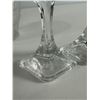 Image 4 : Frosted Art Glass Vase with Classical Figures & Pair of Crystal Candlesticks