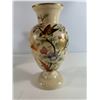 Image 1 : Vintage Japanese Hand-Painted Bird and Floral Vase