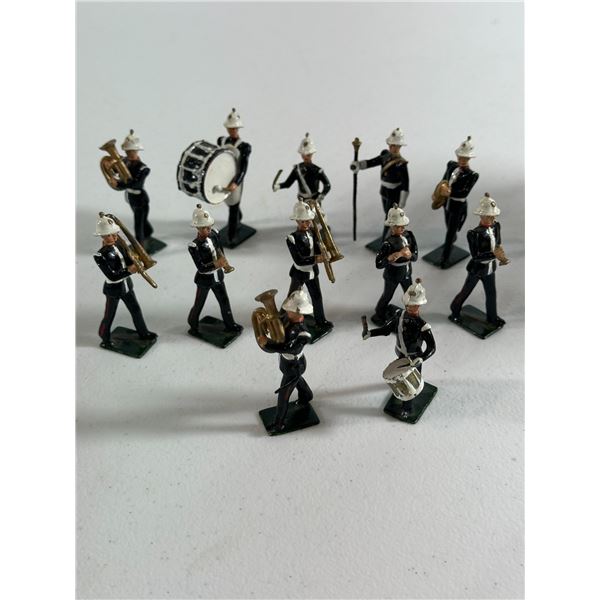 Set of Vintage Lead Toy Soldiers   Marching Band