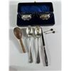 Image 1 : Assorted Silver Utensils with Wooden kitchen tool – 7 Pieces