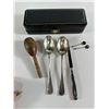 Image 3 : Assorted Silver Utensils with Wooden kitchen tool – 7 Pieces