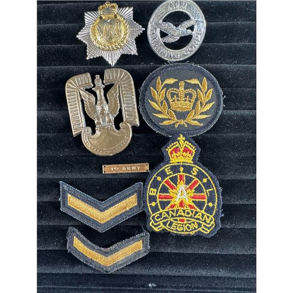 Lot of Military Badges & Patches   Canadian Legion & Air Training Corps