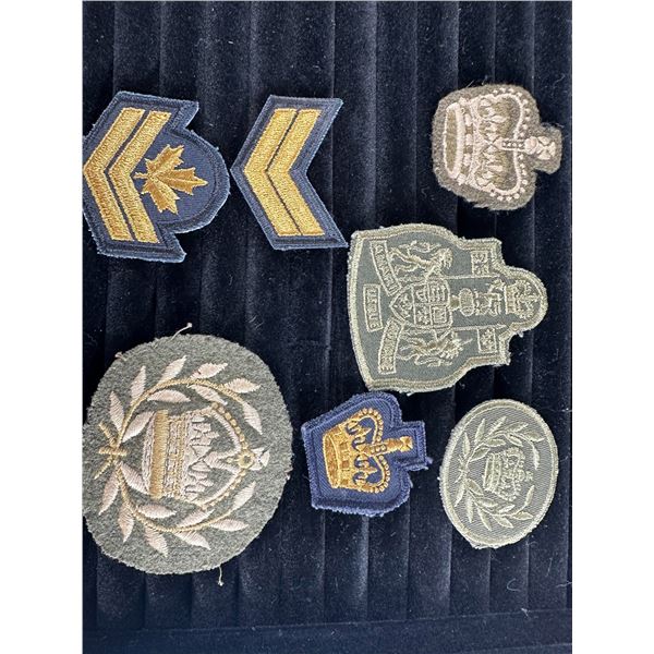 Mixed Lot of Military Patches & Pins   UN, NATO, and Service Chevrons