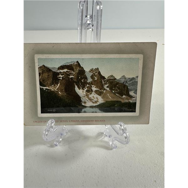 Antique Postcard   Valley of the Ten Peaks, Laggan, Canadian Rockies