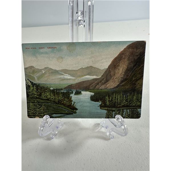 Antique Postcard   Bow River, Banff, Canada