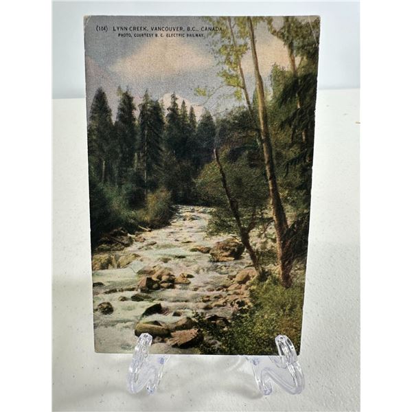 Antique Postcard   Lynn Creek, Vancouver, B.C., Canada