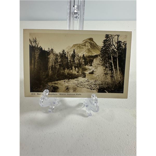 Antique Postcard   Red Eagle Mountain, Glacier National Park