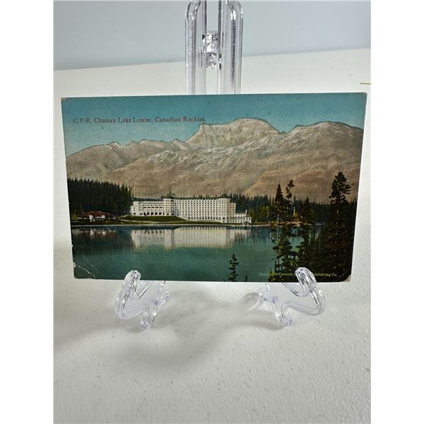 Antique Postcard   C.P.R. Chateau Lake Louise, Canadian Rockies